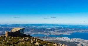 Vue panoramique du mont Wellington de Tasmanie
