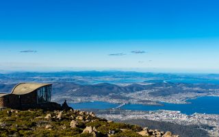 Vue panoramique du mont Wellington de Tasmanie