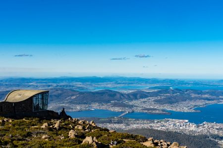 Vue panoramique du mont Wellington de Tasmanie