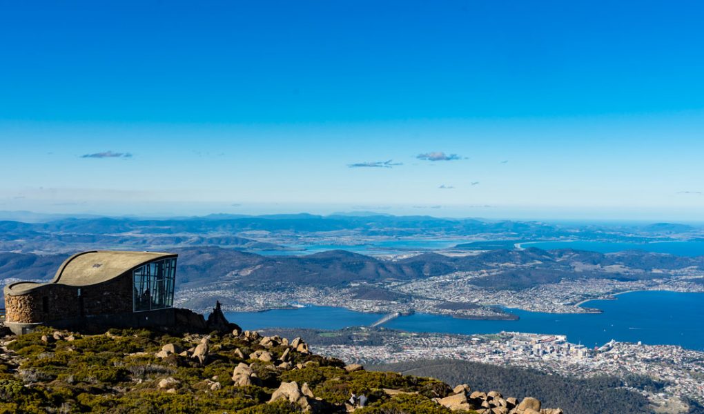 Vue panoramique du mont Wellington de Tasmanie